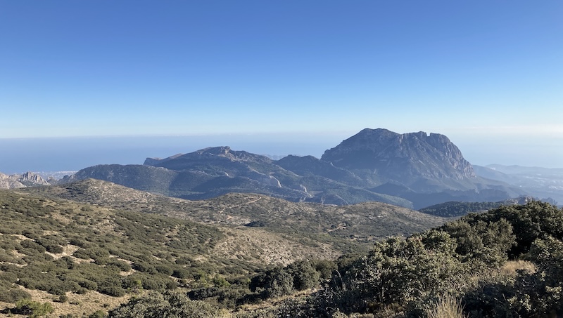 View of Puig Campana from the Aitana ridge